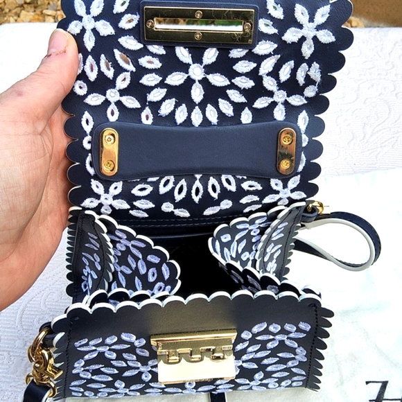 SOLD-Zac Zac Posen Iconic Eartha Mini Top Handle Crossbody Bag - Picture 9 of 14